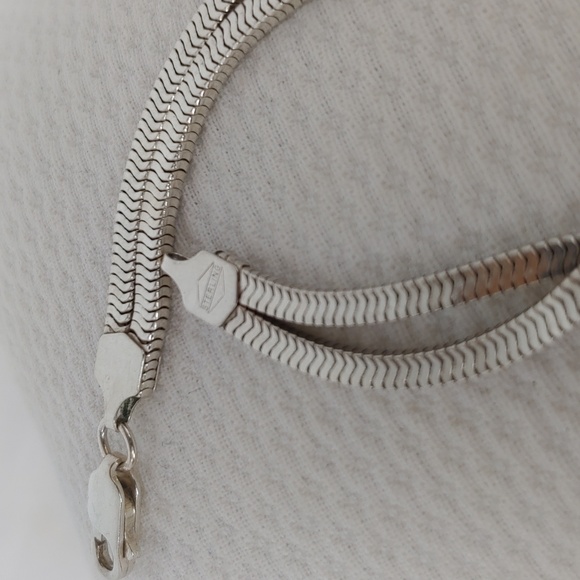 925 Sterling Silver Double Chain Bracelet - Picture 4 of 7